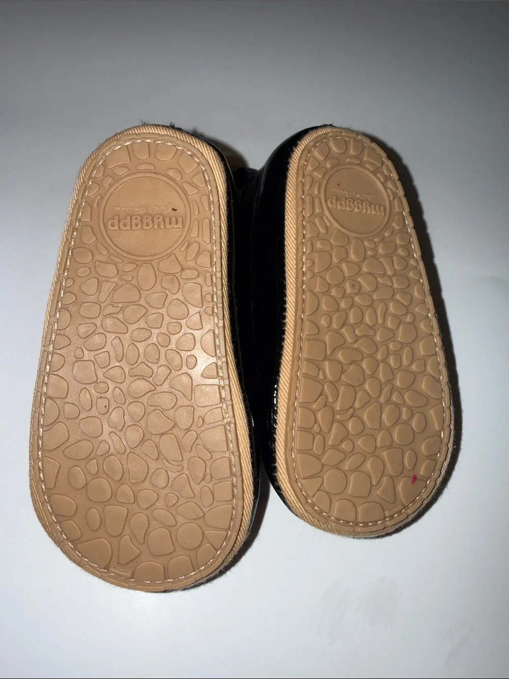 MYGGPP Black Patent T-Strap Mary Jane Baby Shoes Size 5
